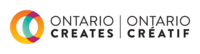 The logo for Ontario Creates/ Ontario Creatif